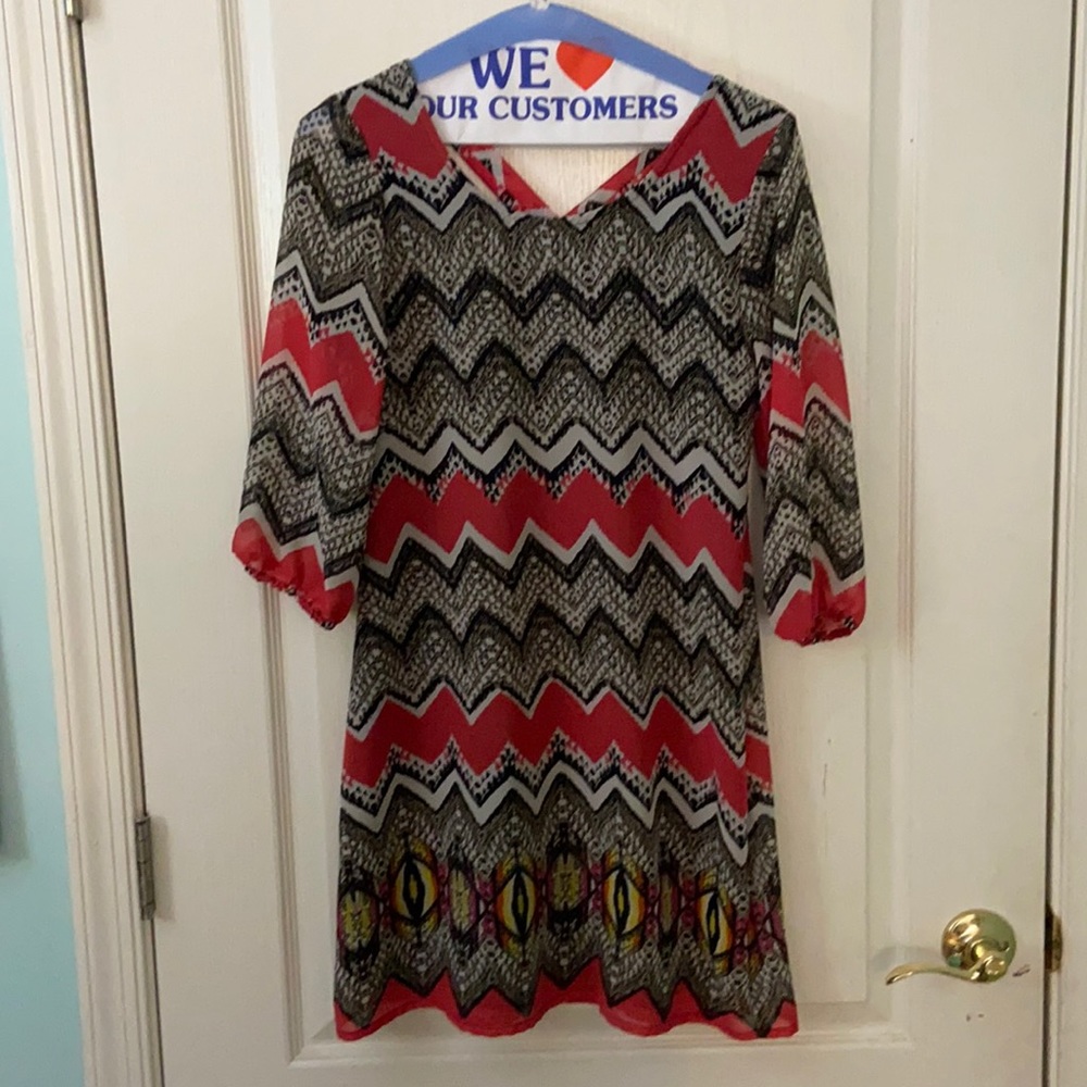 indulge small party dress knee length three quarter sleeves